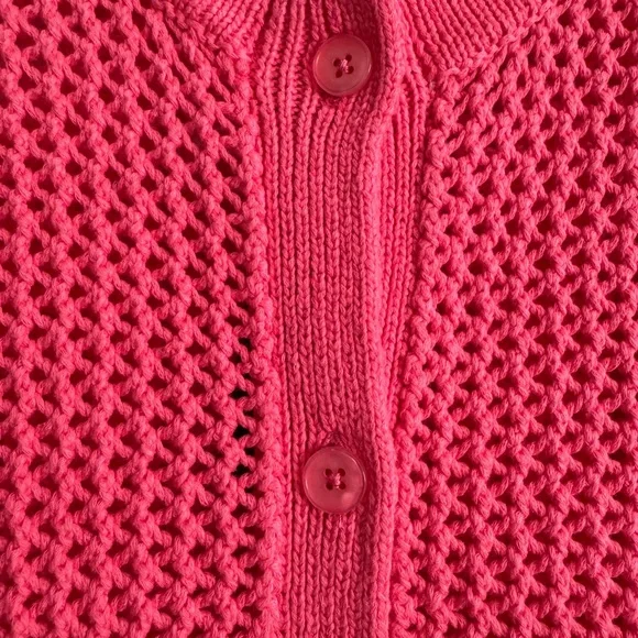 New TOCCIN Hot Pink Knit Sweater. Size: L - Picture 8 of 11